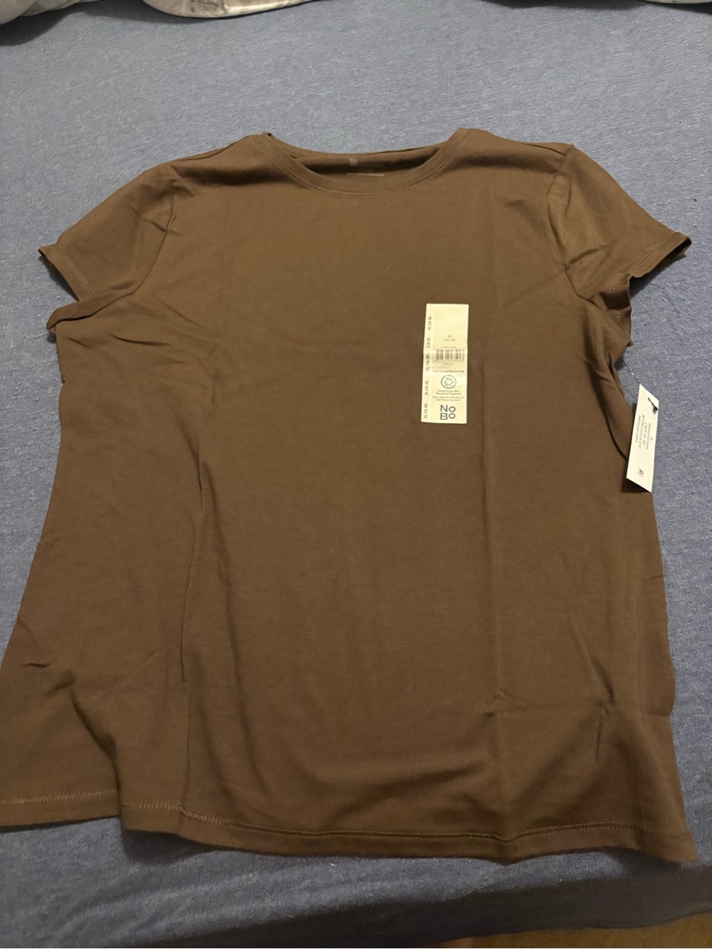 NWT Women’s XL Short Sleeve Crewneck Top in Brown